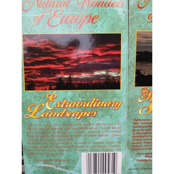 The Natural Wonders of Europe Giants of Europe VHS 3-Tape Set Good Condition - Picture 8 of 10